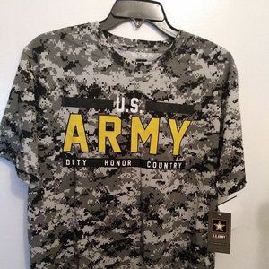 U.S. Army Men's CAMOUFLAGE T-shirt STYLE GA3591801 MEDIUM NWT